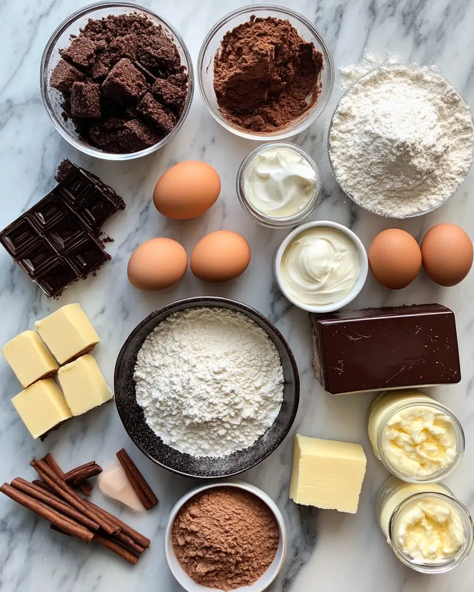 Ingredients for Chill Out with the Ultimate Brownie Refrigerator Cake Delight
