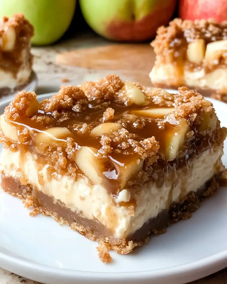 Decadent Delight: Irresistible Caramel Apple Cheesecake Bars That Steal the Show - Featured Image