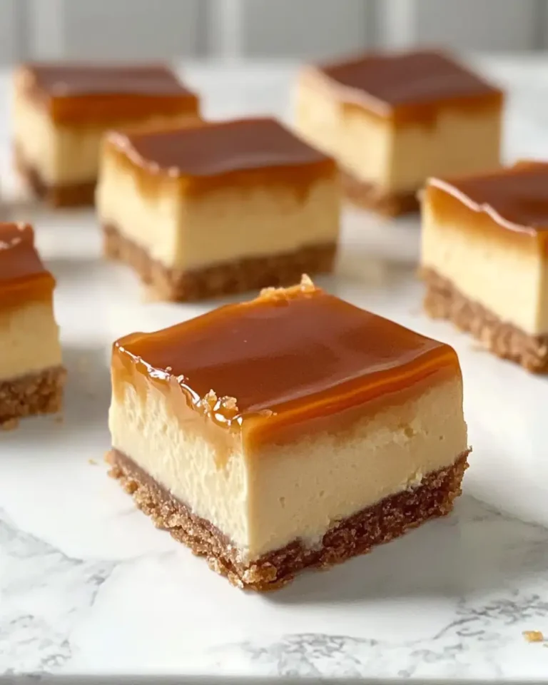Irresistible Caramel Cheesecake Cubes: A Sweet Bite-Sized Delight - Featured Image