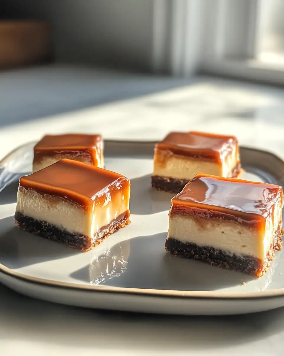 Irresistible Caramel Cheesecake Cubes: A Sweet Bite-Sized Delight 7 Final dish - Irresistible Caramel Cheesecake Cubes: A Sweet Bite-Sized Delight