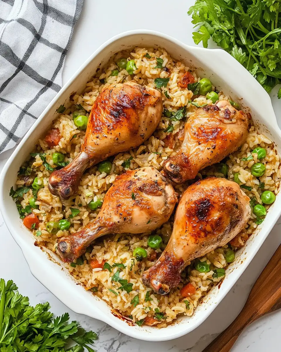 One-Pot Wonder: Savory Chicken Drumsticks and Rice Delight - Featured Image
