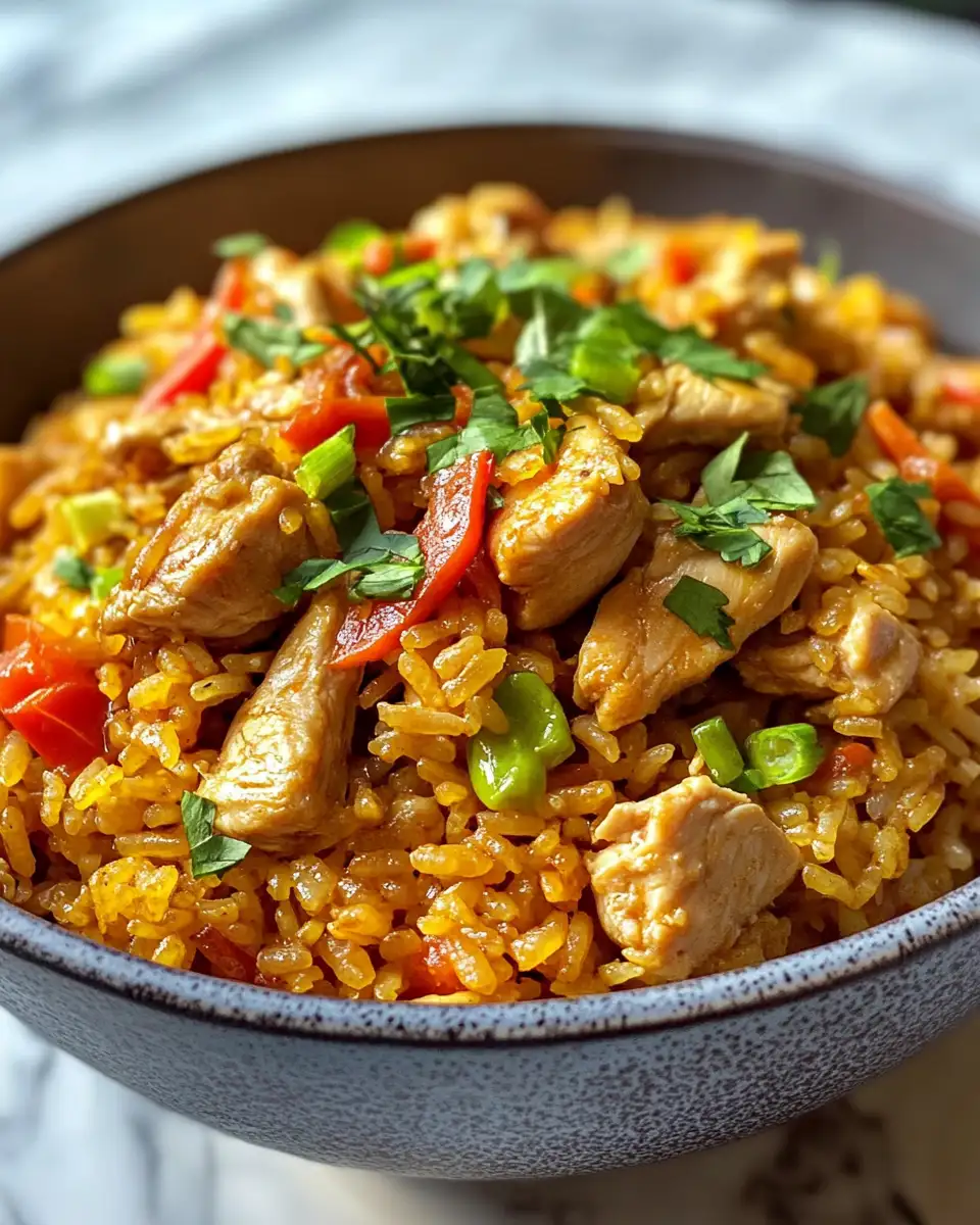 Savory Delights: One-Pot Chicken Rice Magic 7 Final dish - Savory Delights: One-Pot Chicken Rice Magic