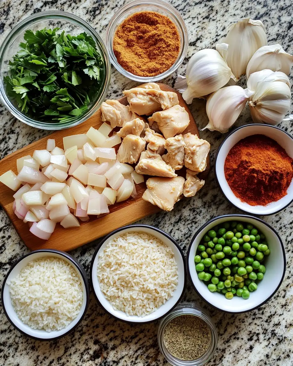 Savory Delights: One-Pot Chicken Rice Magic 5 Ingredients for Savory Delights: One-Pot Chicken Rice Magic