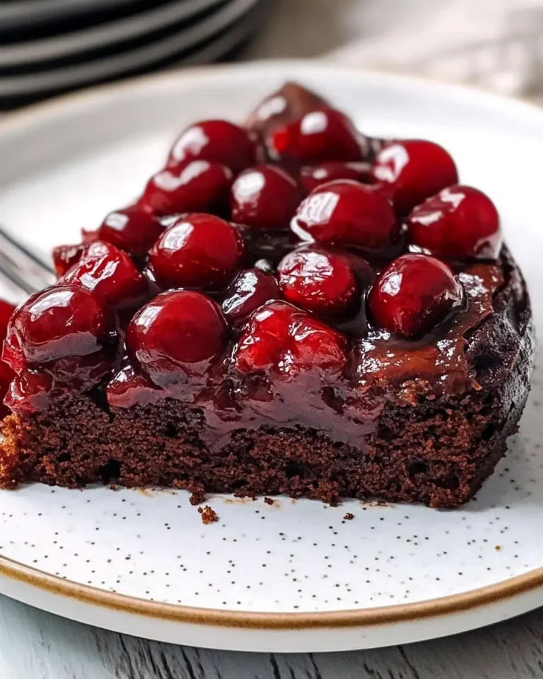 Decadent Delight: Chocolate Cherry Upside Down Cake Extravaganza - Featured Image