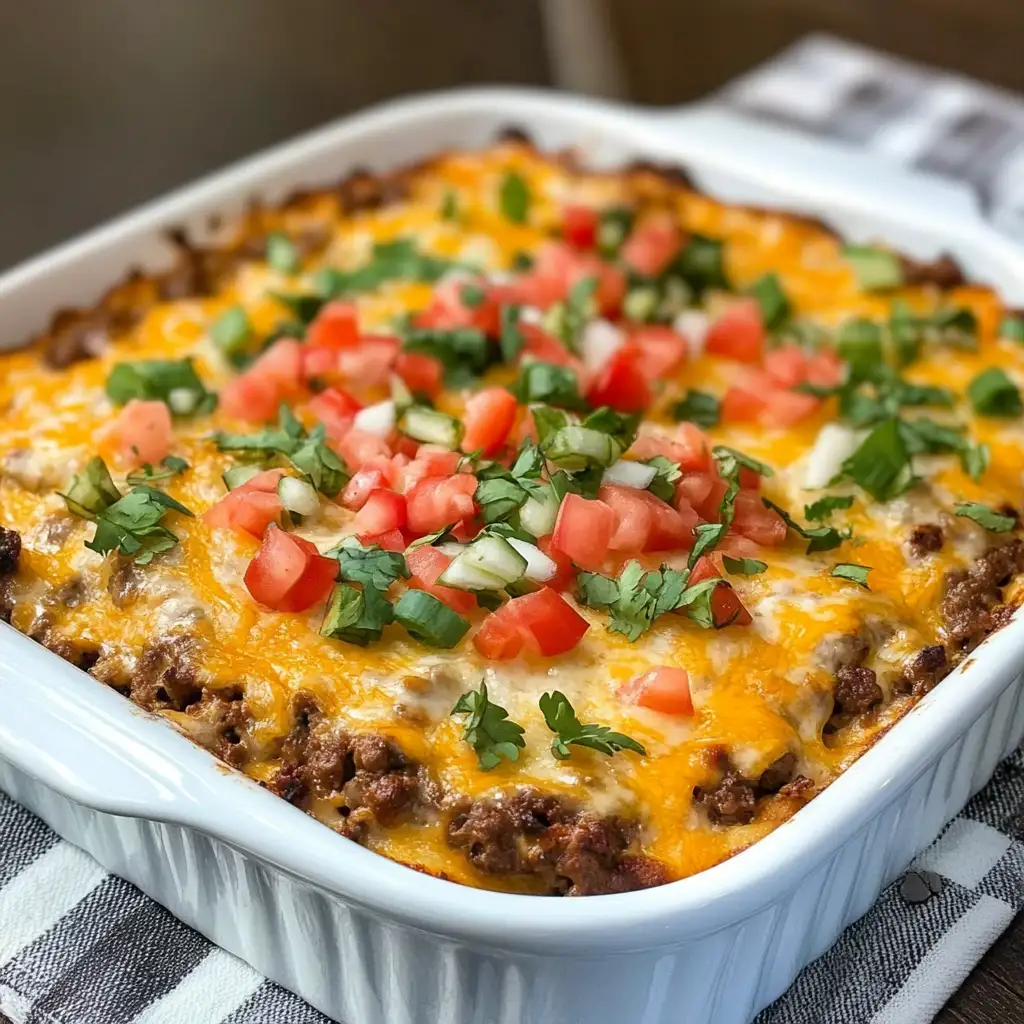 Effortless Keto Taco Casserole: A Flavor-Packed Low-Carb Delight - Featured Image