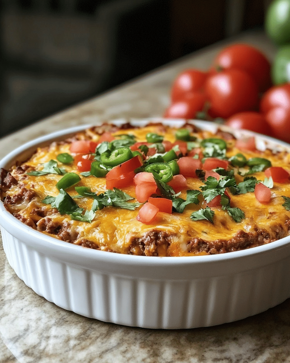Final dish - Effortless Keto Taco Casserole: A Flavor-Packed Low-Carb Delight