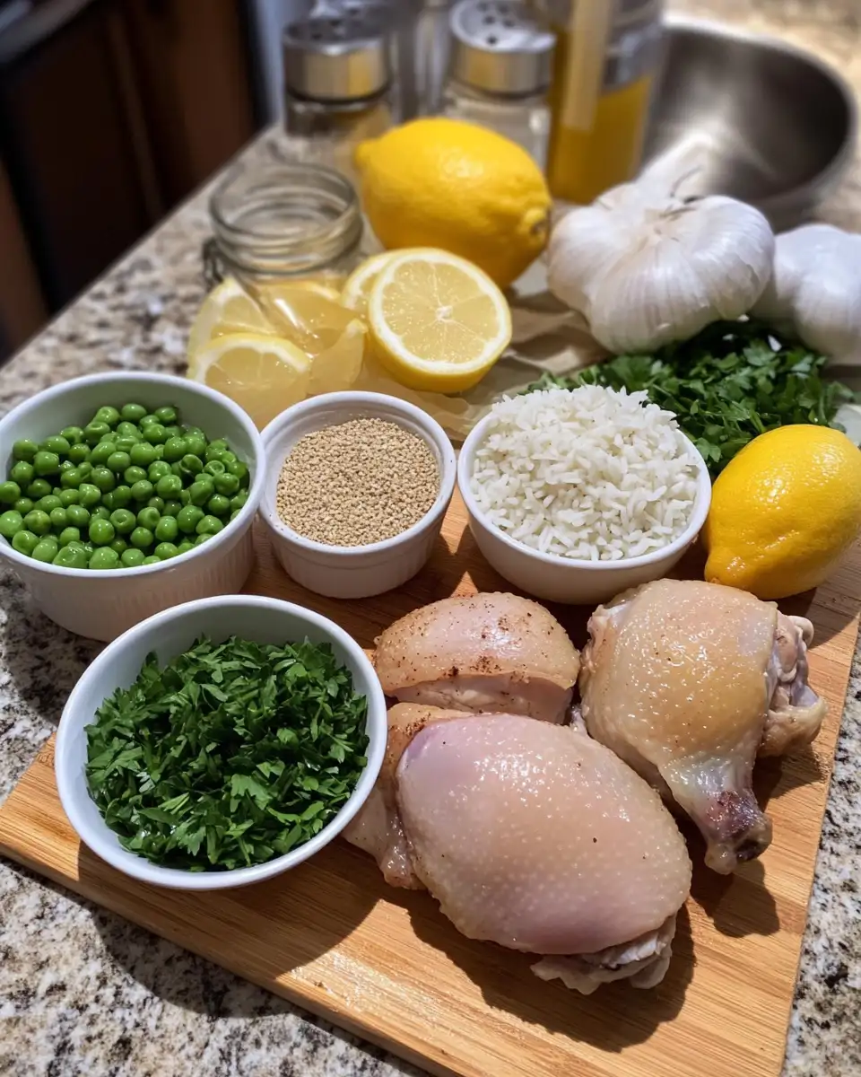 Ingredients for Effortless Flavor Explosion: One Pot Chicken Thighs and Rice Delight