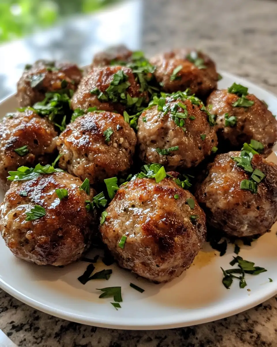 Savor the Flavor: Irresistible Keto Garlic Butter Meatballs 7 Final dish - Savor the Flavor: Irresistible Keto Garlic Butter Meatballs