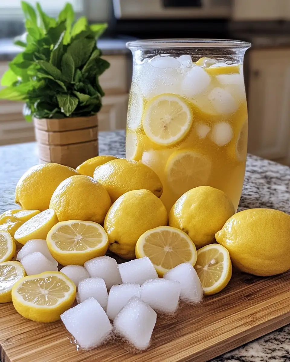 Ingredients for Refreshing Lemonade Delights: Non-Alcoholic Drinks to Savor