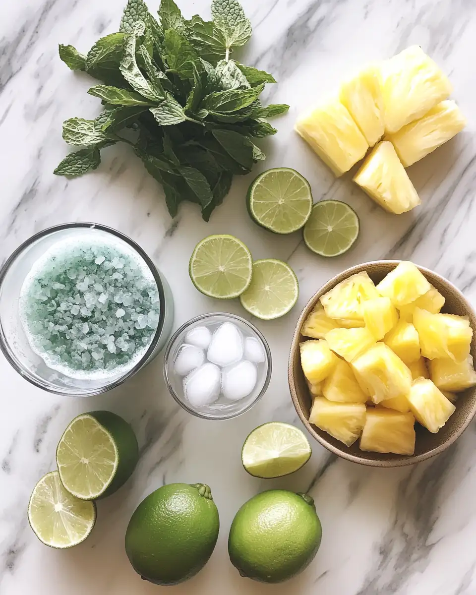 Ingredients for Sip & Sea: Dive into Refreshing Ocean-Themed Non-Alcoholic Drinks