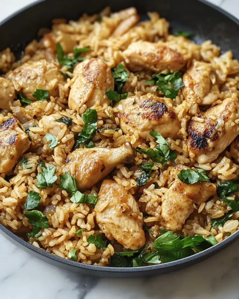One Pot Chicken and Garlic Rice: A Flavorful Feast in a Single Pan - Featured Image