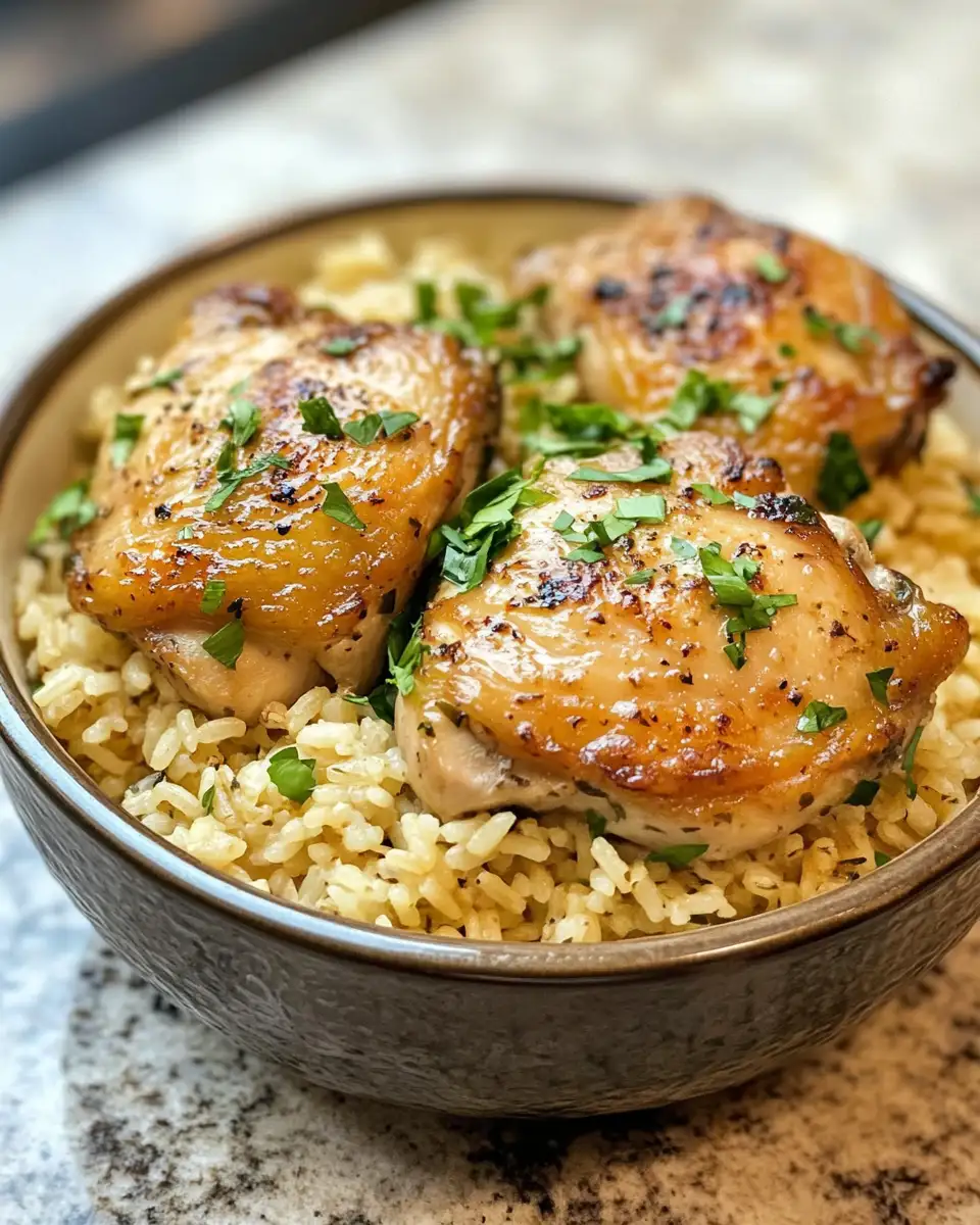 Savor the Simplicity: One Pot Chicken Thigh and Rice Magic 7 Final dish - Savor the Simplicity: One Pot Chicken Thigh and Rice Magic