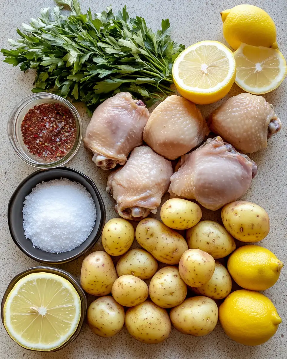 Ingredients for Savor the Simplicity: One Pot Chicken with Potatoes Delight