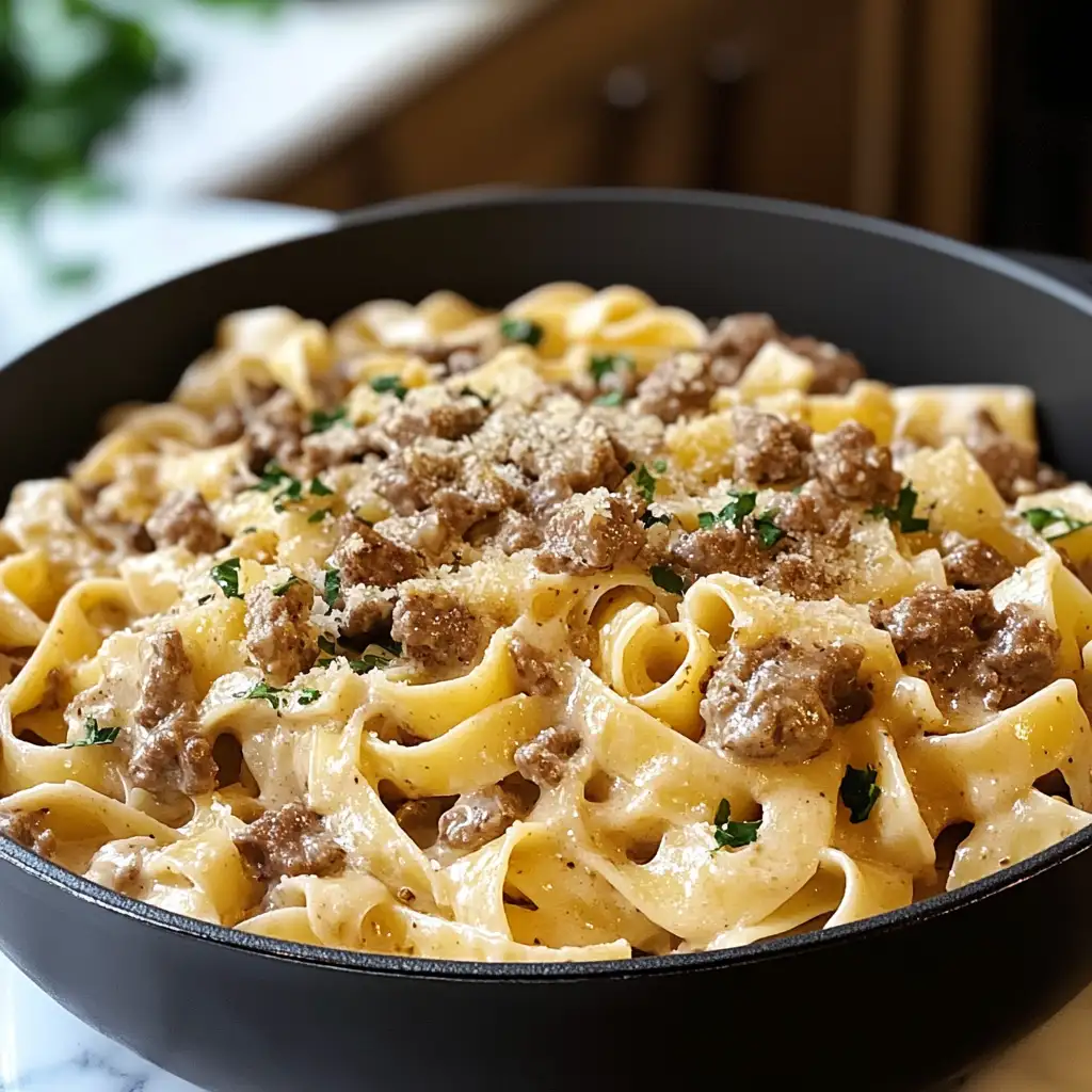 One Pot Creamy Beef and Garlic Butter Pasta: A Flavor-Packed Dinner in Minutes 4 One Pot Creamy Beef and Garlic Butter Pasta: A Flavor-Packed Dinner in Minutes - Featured Image