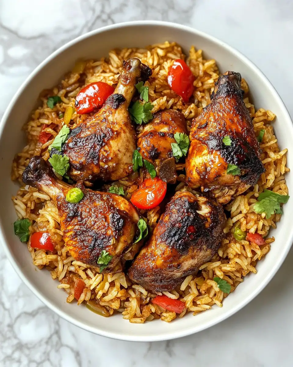 Spice Up Your Dinner Routine with One Pot Jerk Chicken and Rice 7 Final dish - Spice Up Your Dinner Routine with One Pot Jerk Chicken and Rice