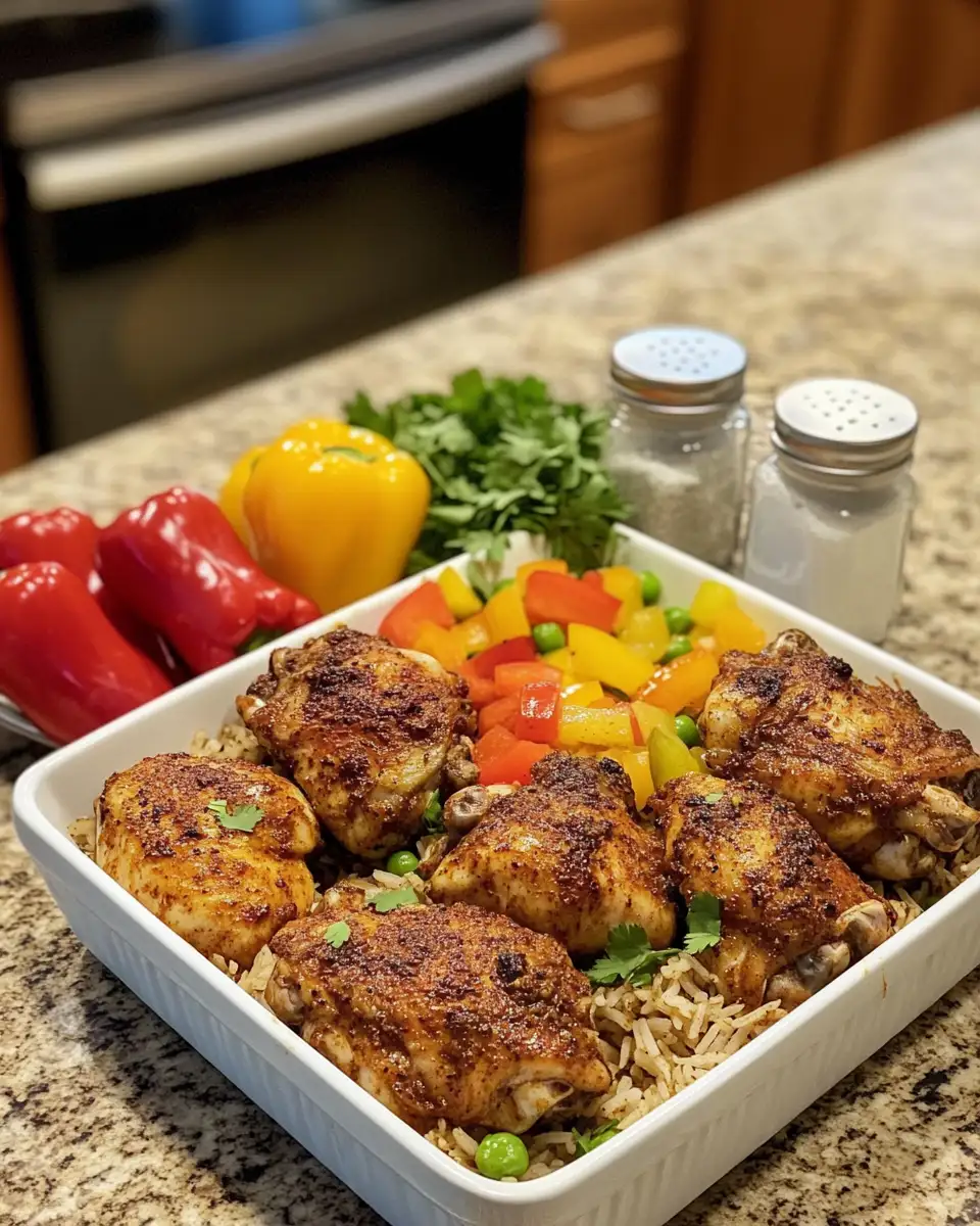 Spice Up Your Dinner Routine with One Pot Jerk Chicken and Rice 5 Ingredients for Spice Up Your Dinner Routine with One Pot Jerk Chicken and Rice