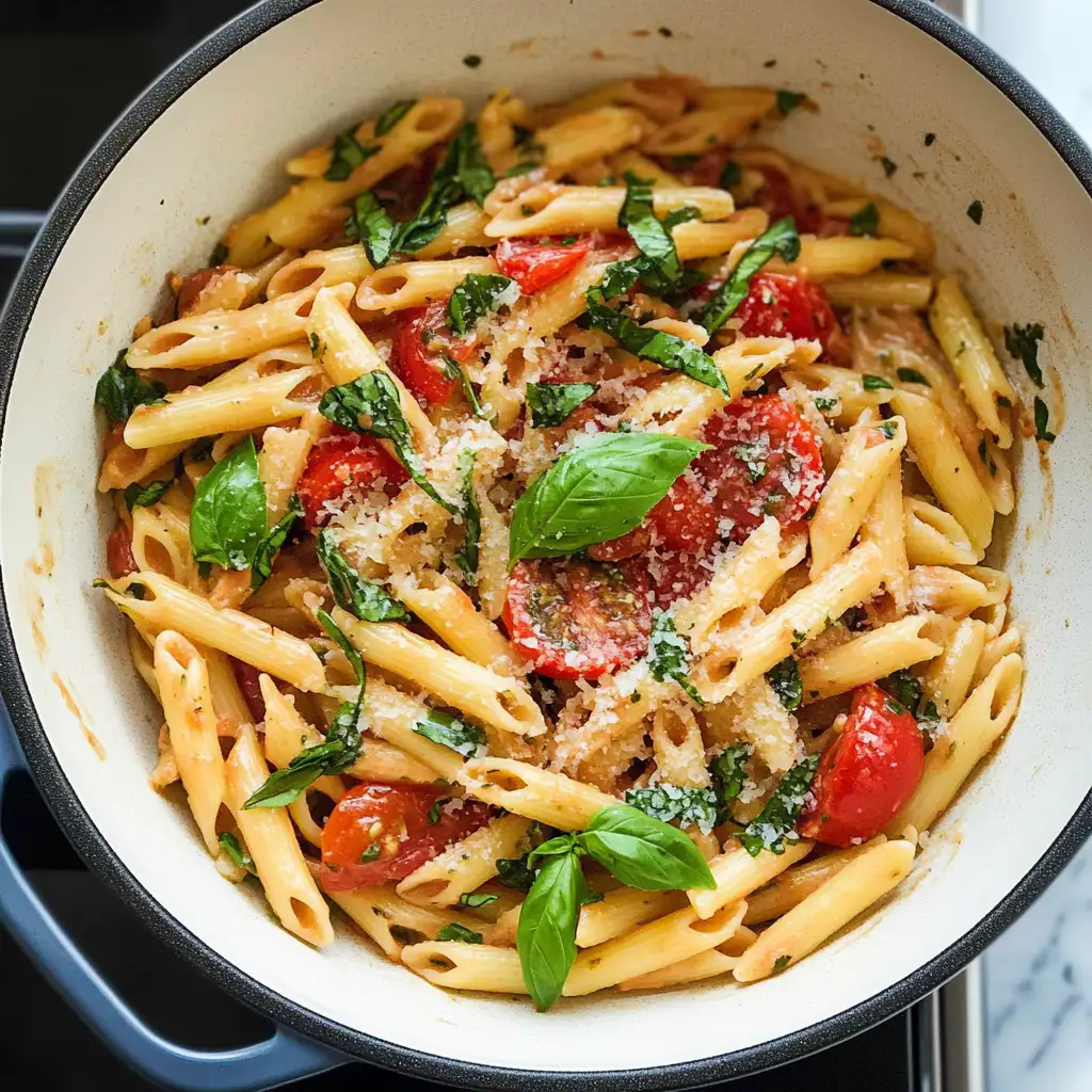 Savor the Flavor: Easy One Pot Pasta with Basil and Tomato 4 Savor the Flavor: Easy One Pot Pasta with Basil and Tomato - Featured Image