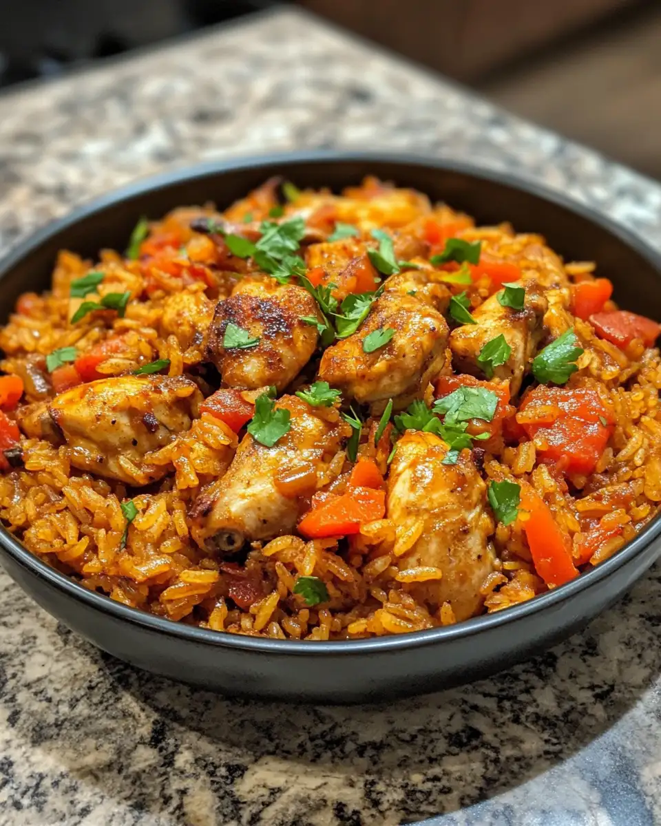 One Pot Rice Chicken: A Flavorful Feast in a Single Dish 7 Final dish - One Pot Rice Chicken: A Flavorful Feast in a Single Dish