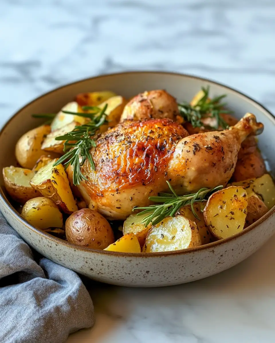 Final dish - One Pot Wonder: Roasted Chicken and Potatoes for Effortless Flavor
