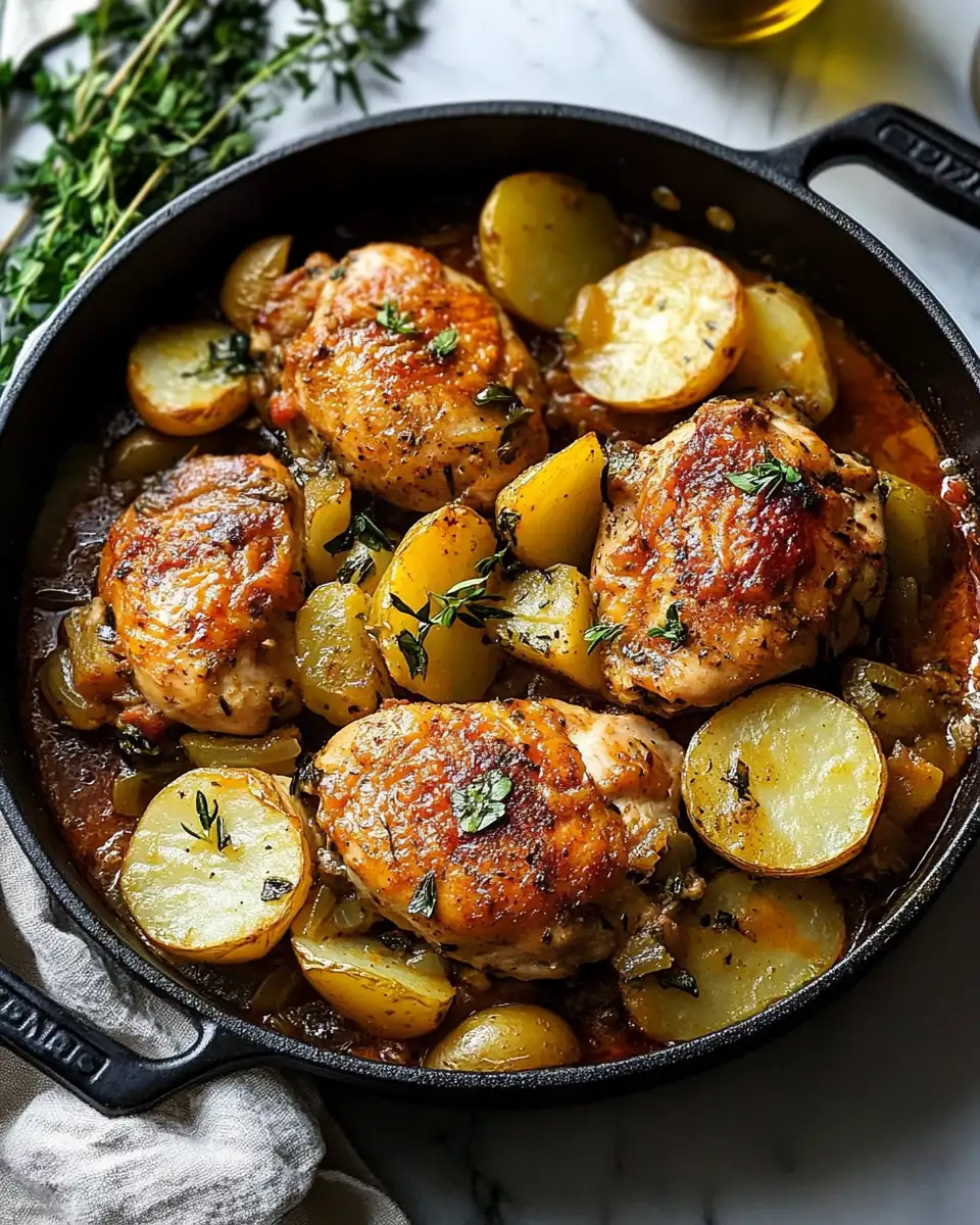 One-Pot Roman Chicken Cacciatore with Potatoes: A Rustic Italian Delight 4 One-Pot Roman Chicken Cacciatore with Potatoes: A Rustic Italian Delight - Featured Image