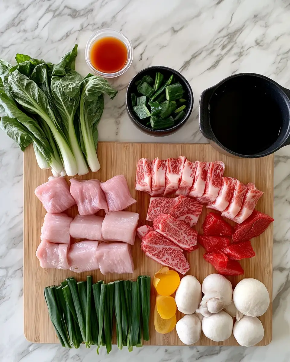 Ingredients for One Pot Shabu Shabu Sensation: Discover Cupertino's Best Kept Secret