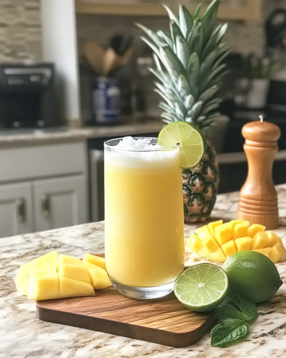 Ingredients for Sip into Paradise with Refreshing Tropical Non Alcoholic Drink Recipes