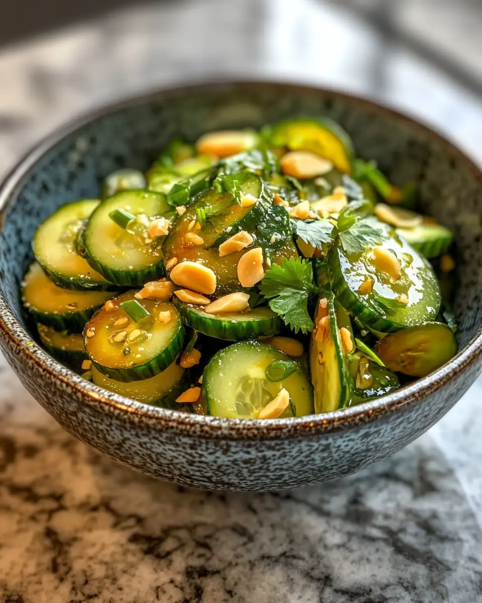 Final dish - Whip Up a Flavorful 5 Minute Thai Cucumber Salad Today