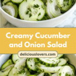 Refreshing Delight Creamy Cucumber and Onion Salad Recipe
