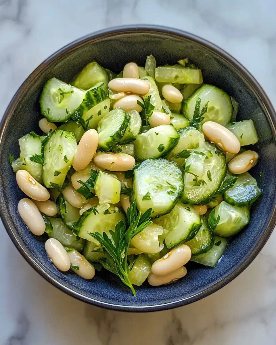 Refreshing Summer Delight: Dilly White Bean Cucumber Salad 5 Final dish - Refreshing Summer Delight: Dilly White Bean Cucumber Salad