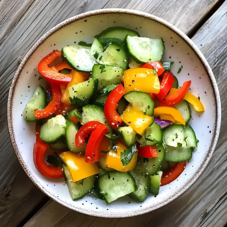 Refreshing Crunch: Easy Cucumber & Sweet Pepper Salad Delight - Featured Image