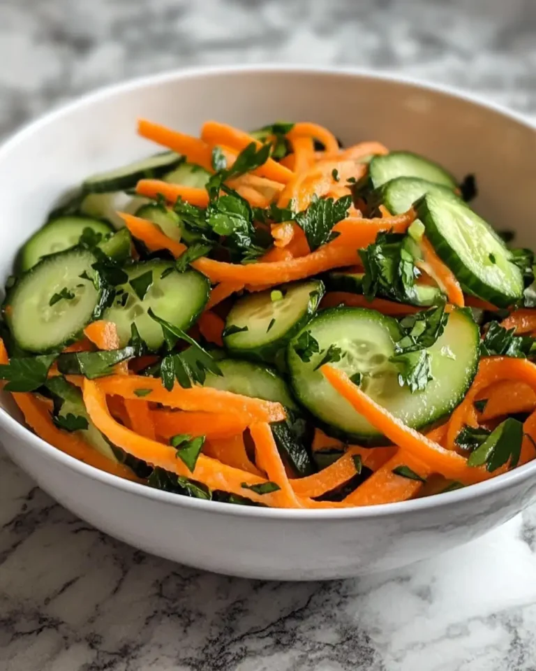 Refreshing Delight: Light & Crunchy Cucumber Carrot Salad - Featured Image
