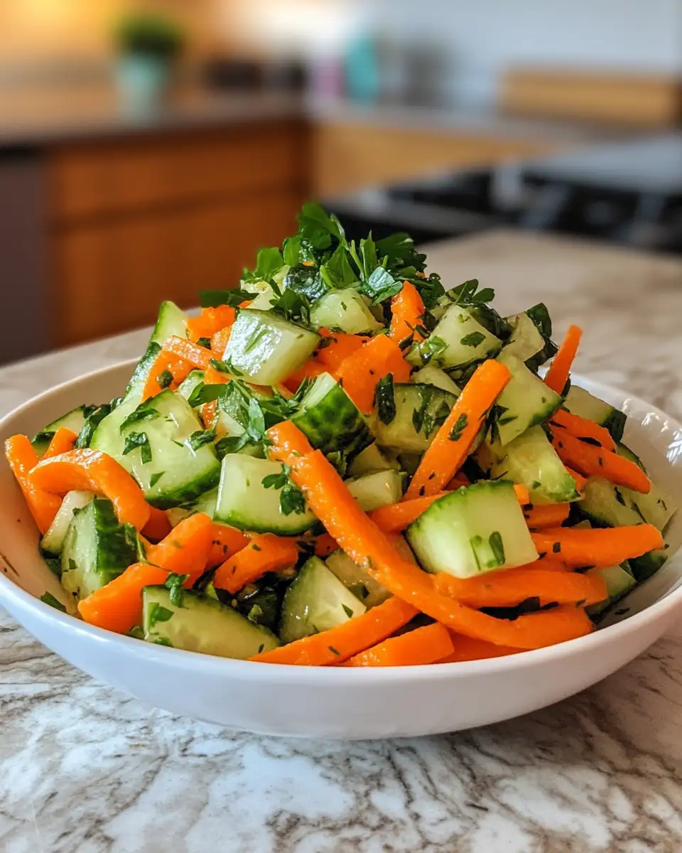 Refreshing Delight: Light & Crunchy Cucumber Carrot Salad 7 Final dish - Refreshing Delight: Light & Crunchy Cucumber Carrot Salad