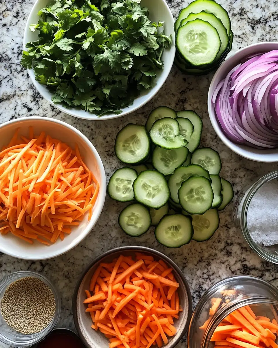 Refreshing Delight: Light & Crunchy Cucumber Carrot Salad 5 Ingredients for Refreshing Delight: Light & Crunchy Cucumber Carrot Salad