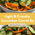 Refreshing Delight: Light & Crunchy Cucumber Carrot Salad