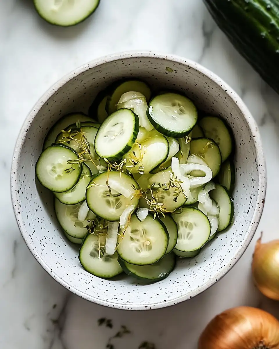 Refreshing Nostalgia: Old Fashioned Cucumbers and Onions Delight - Featured Image
