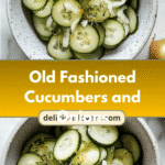 Refreshing Nostalgia: Old Fashioned Cucumbers and Onions Delight