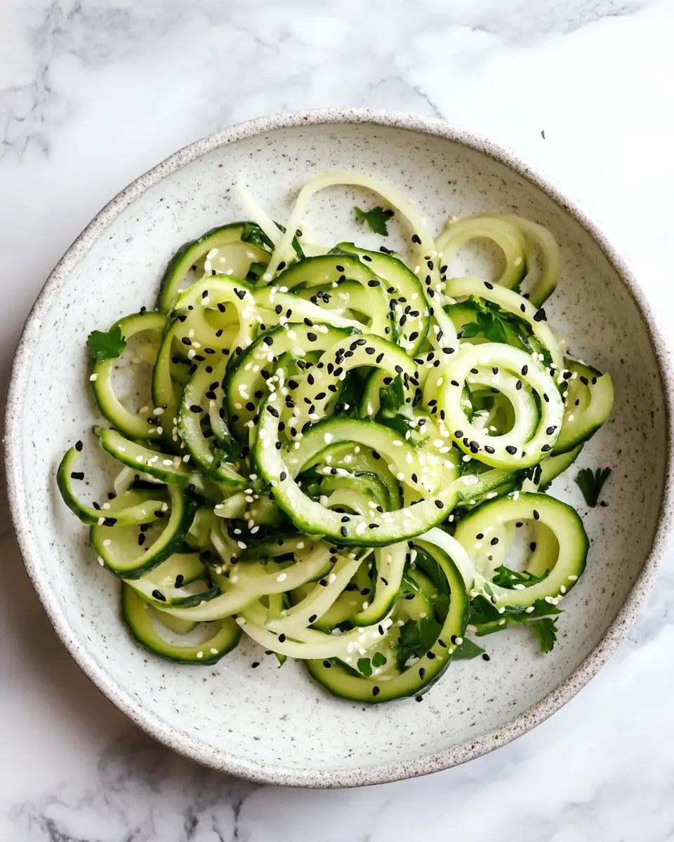 Whirl into Flavor with Sesame Cucumber Spiralized Salad - Featured Image