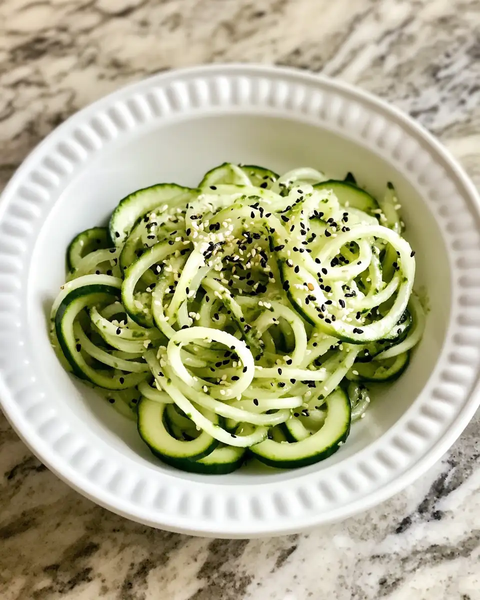 Final dish - Whirl into Flavor with Sesame Cucumber Spiralized Salad