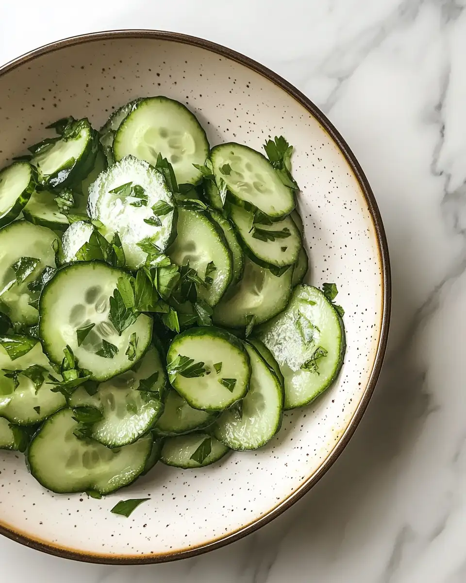 Final dish - Timeless Tastes: Discover a Vintage Recipe for Cucumber Salad