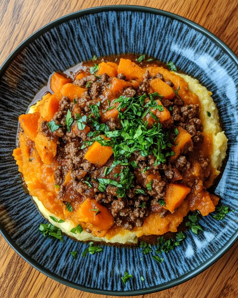Savory Meets Sweet: Irresistible Ground Beef and Sweet Potato Creations 7 Final dish - Savory Meets Sweet: Irresistible Ground Beef and Sweet Potato Creations