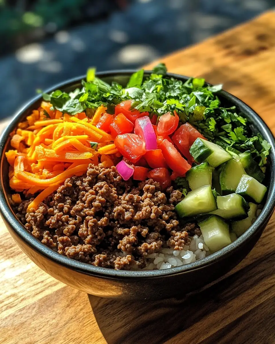 Quick & Delicious Ground Beef Bowl Recipe for Busy Nights 7 Final dish - Quick & Delicious Ground Beef Bowl Recipe for Busy Nights