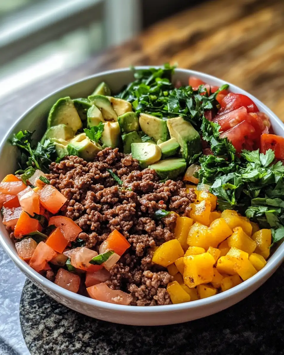 Wholesome Ground Beef Bowls for a Nutritious Meal 7 Final dish - Wholesome Ground Beef Bowls for a Nutritious Meal
