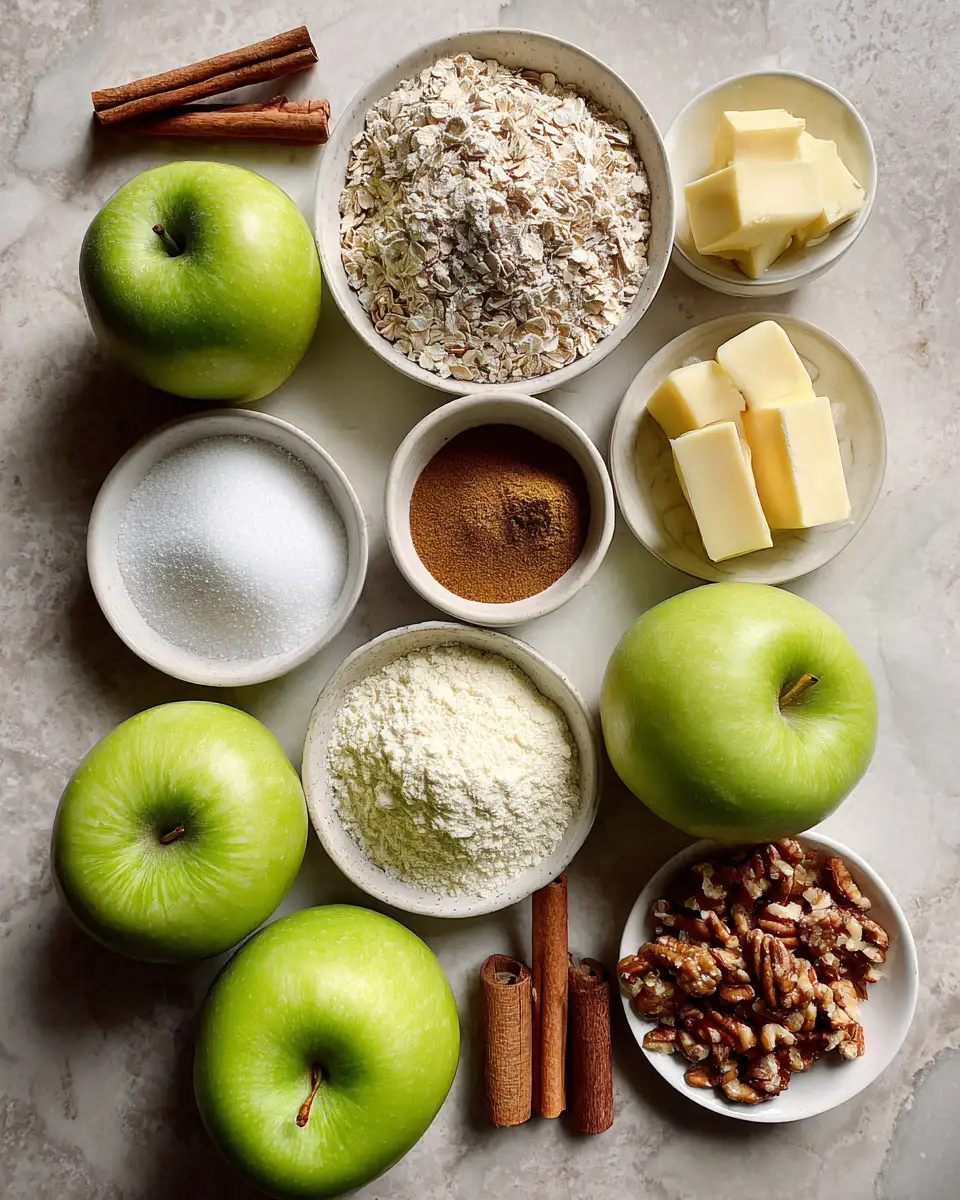 Ingredients for The Ultimate Apple Crisp Recipe That Will Warm Your Soul