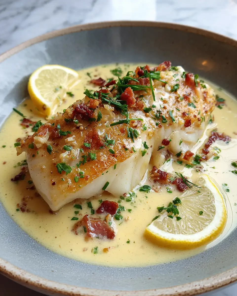 Irresistible Baked Cod in Coconut Lemon Cream Sauce Recipe 7 Final dish - Irresistible Baked Cod in Coconut Lemon Cream Sauce Recipe