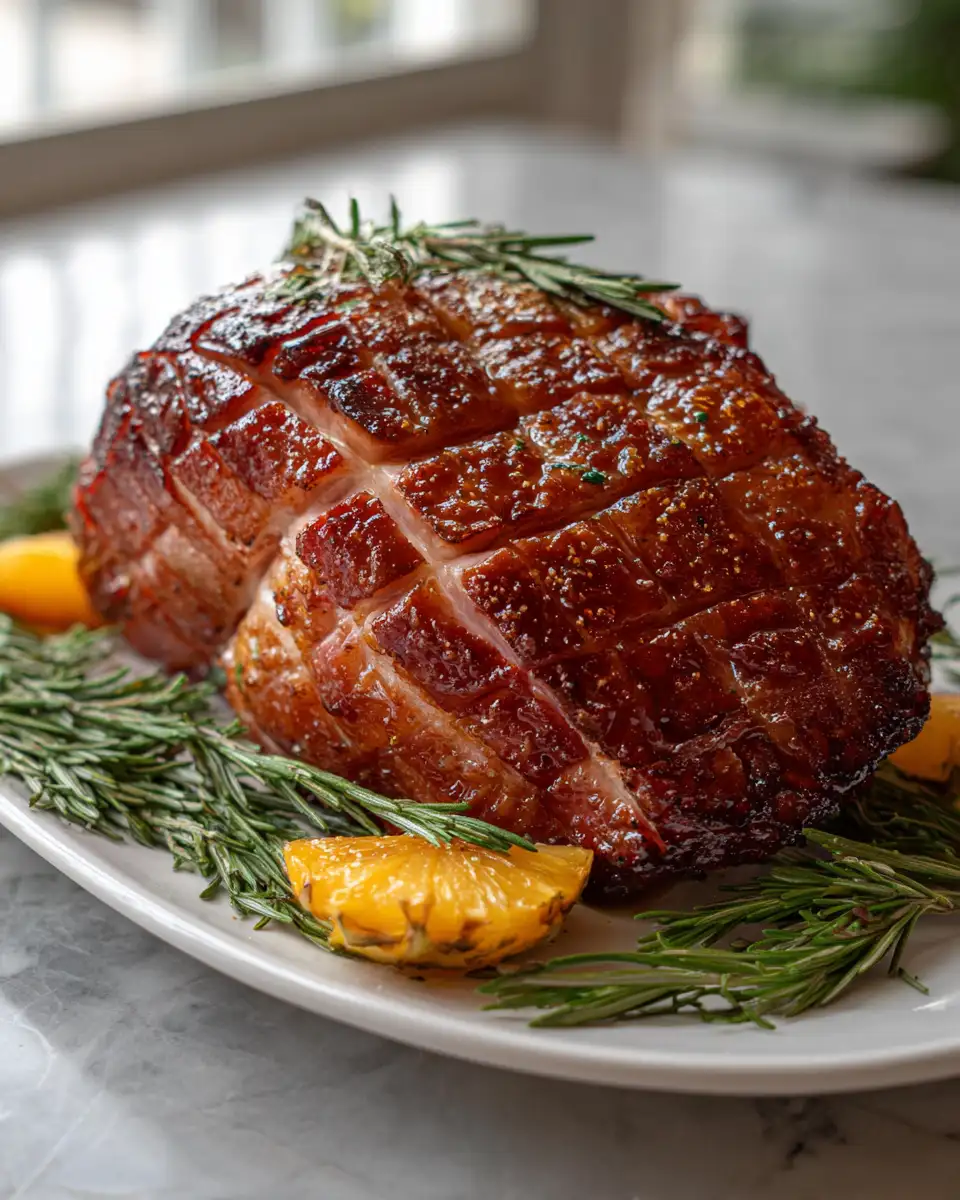 Final dish - Irresistible Brown Sugar Pineapple Glazed Ham Recipe That Will Wow Your Guests