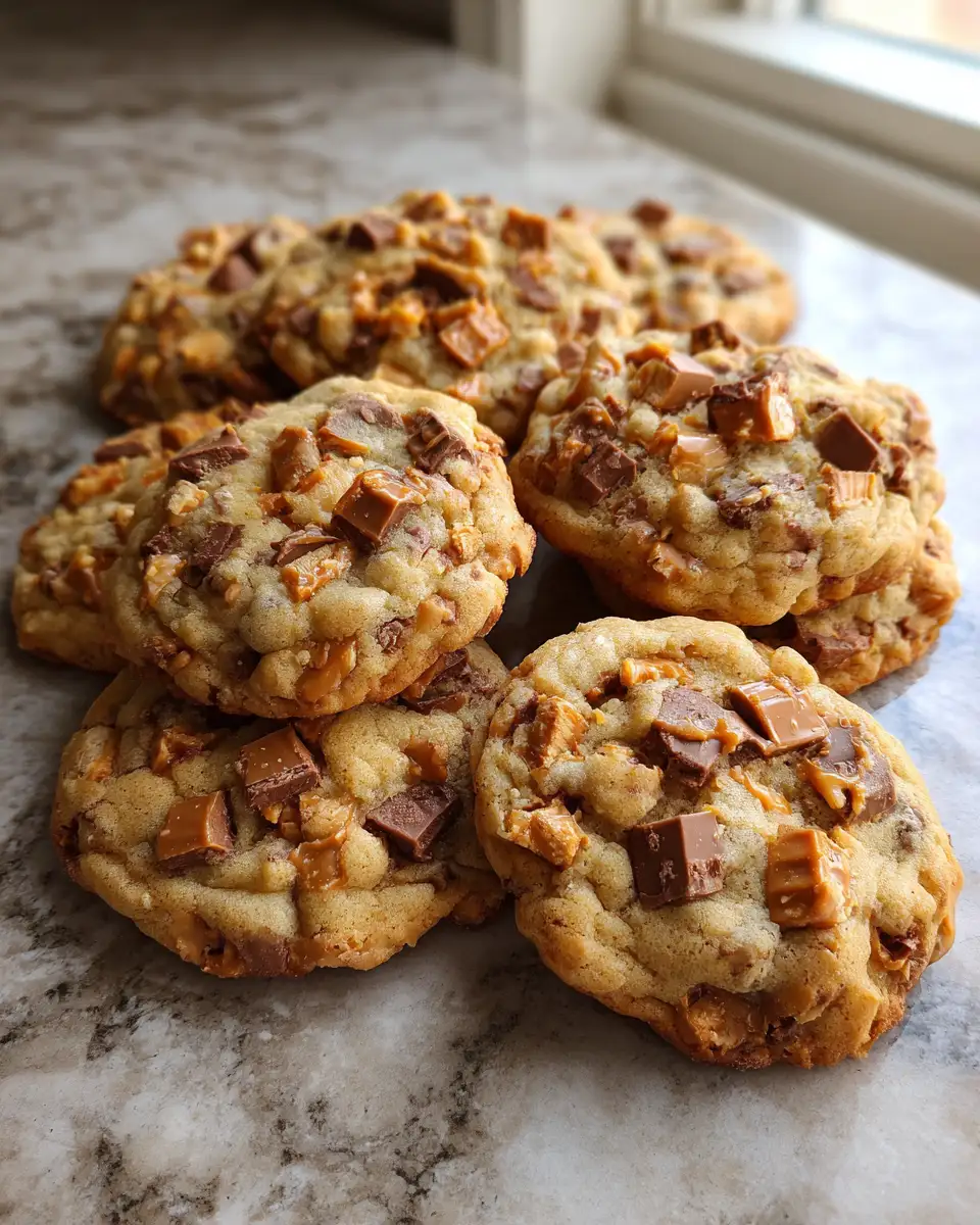 Irresistible Butterfinger Caramel Crunch Cookies You Need to Try 7 Final dish - Irresistible Butterfinger Caramel Crunch Cookies You Need to Try
