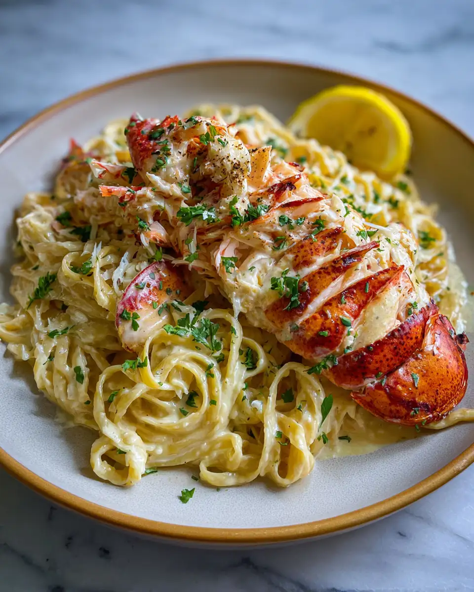 Indulge in Creamy Cajun Lobster Crab and Salmon Alfredo Delight 7 Final dish - Indulge in Creamy Cajun Lobster Crab and Salmon Alfredo Delight