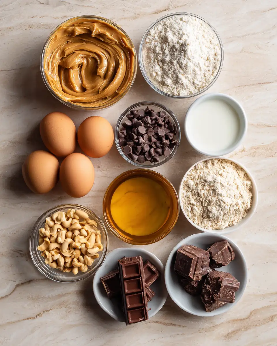 Indulge in the Ultimate Chocolate Peanut Butter Ruckus Delight 4 Ingredients for Indulge in the Ultimate Chocolate Peanut Butter Ruckus Delight