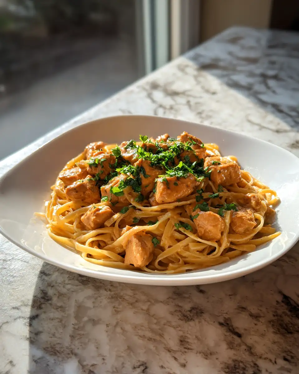 Final dish - Creamy Cowboy Butter Chicken Linguine That Will Steal the Show