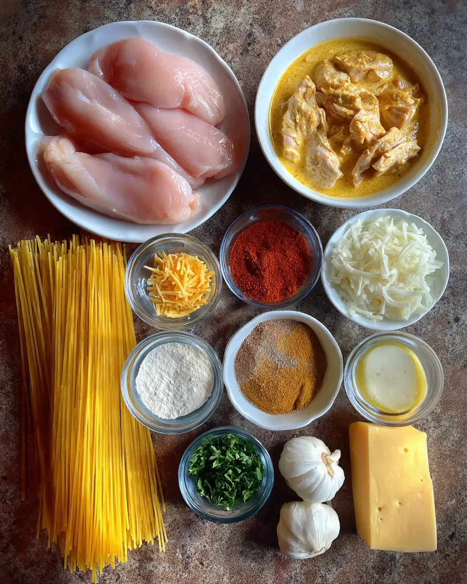 Ingredients for Creamy Cowboy Butter Chicken Linguine That Will Steal the Show